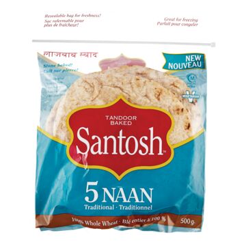 Pain naan 100% blé entier