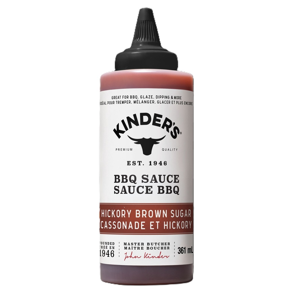 Kinder's barbecue Cassonade et Hickory Sauce BBQ, 361ml