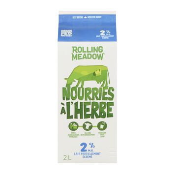 Lait de vaches nourries à l'herbe 2 %