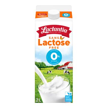 Lait sans lactose 0 %