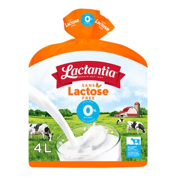 Lait sans lactose 0 %