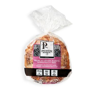Première Moisson Miche au levain, raisins, noisettes et miel
