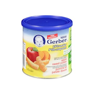 Gerber Collation de maïs entier pour bébés à saveur de pomme et patate douce