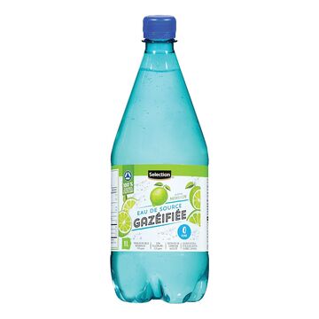 Selection Eau de source gazéifiée à saveur de lime