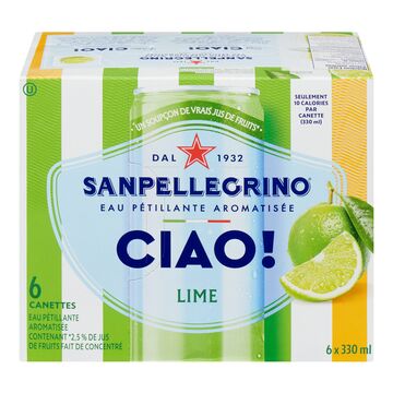 San Pellegrino Eau pétillante à saveur de lime