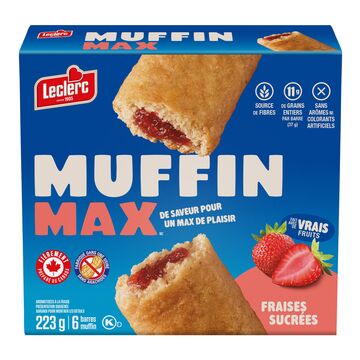 Leclerc Barres muffin aux fraises
