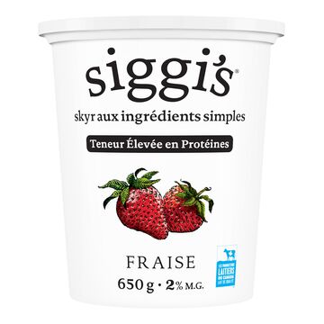 Siggi's Yogourt skyr aux fraises 2 %