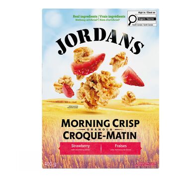 Jordans Grappes de céréales granola avec morceaux de fraises