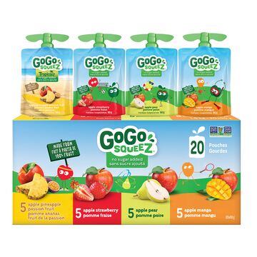 GoGo SqueeZ Assortiment de gourdes de compote de fruits