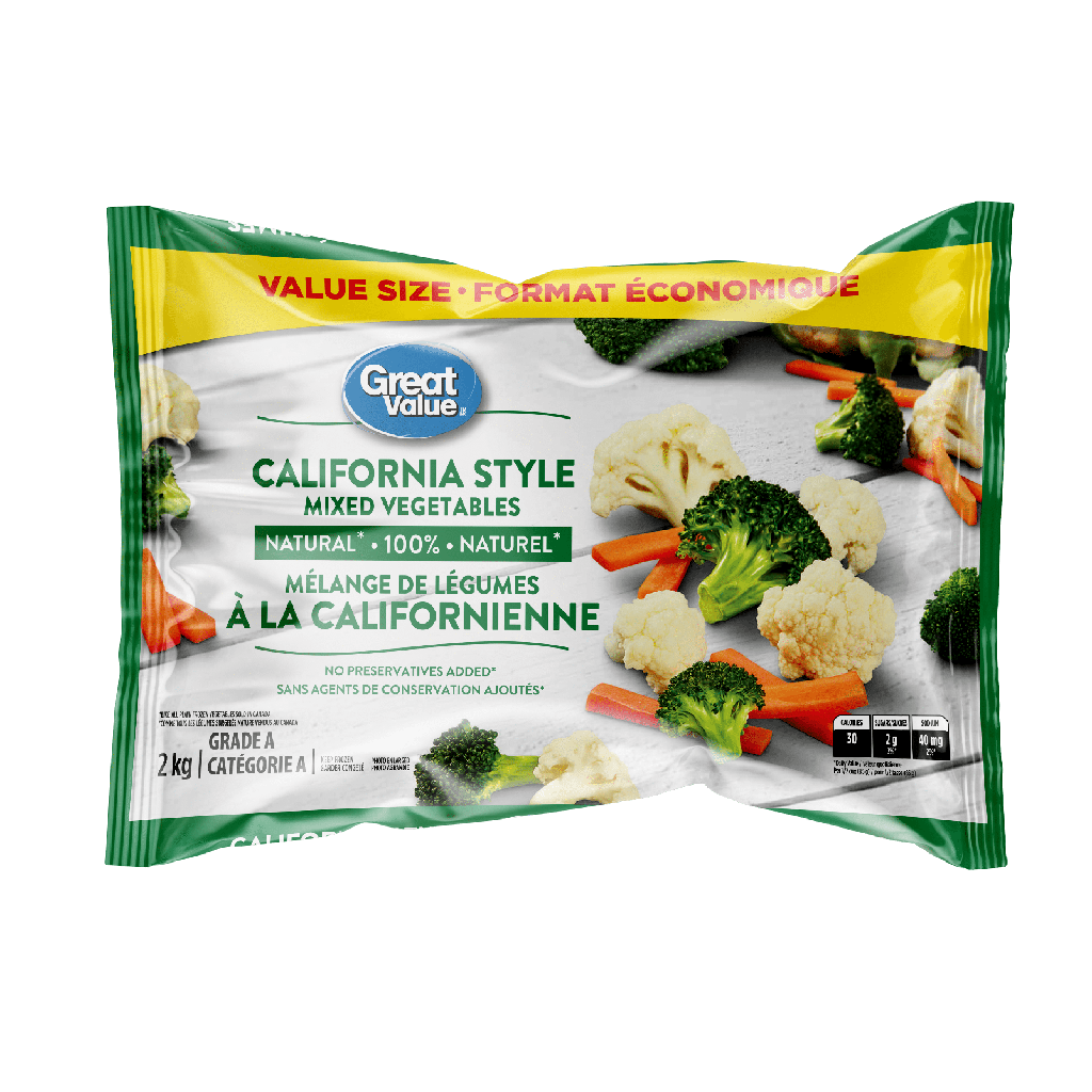 Great Value Mélange de légumes à la californienne surgelés 2 kg