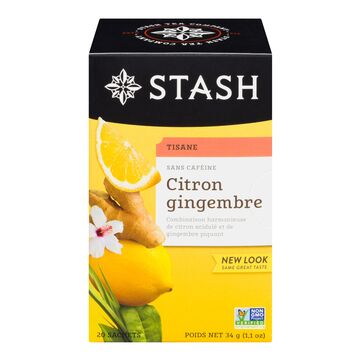 Stash Tisane au citron et gingembre en sachets