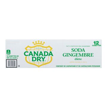 Canada Dry Boisson gazeuse diète à saveur de gingembre