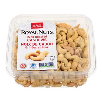 Royal Nuts Noix de cajou rôties à sec au sel de mer