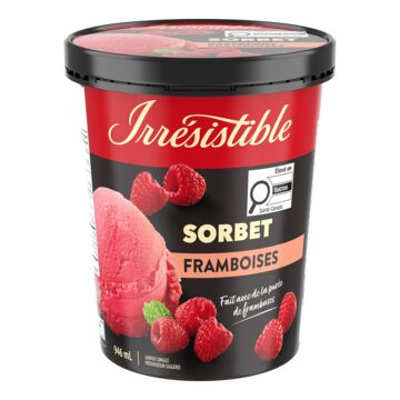 Irrésistible Sorbet aux framboises