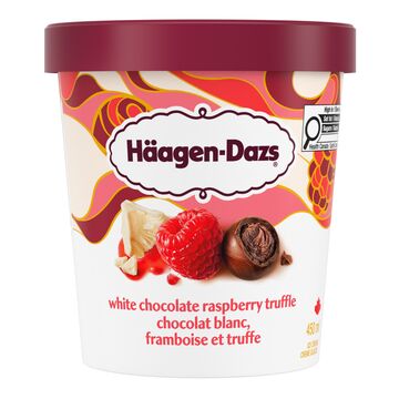 Häagen-Dazs Crème glacée au chocolat blanc, framboise et truffe