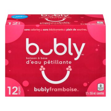 Bubly Eau pétillante aux framboises