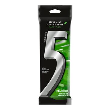 Wrigley's Gomme sans sucre Rain à saveur de Menthe verte enivrante™