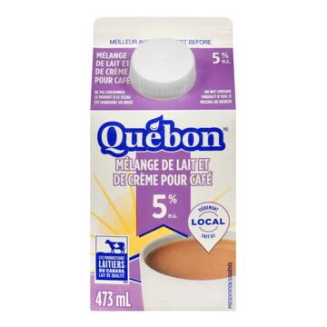Québon Mélange de lait et de crème pour café 5 %