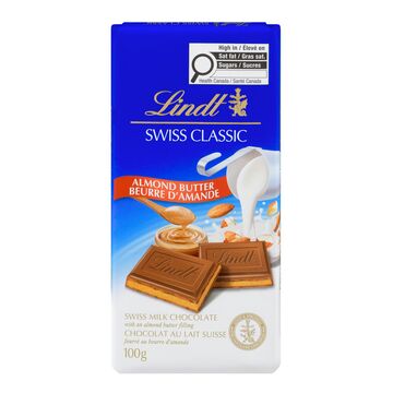 Lindt Barre de chocolat au lait et au beurre d'amandes