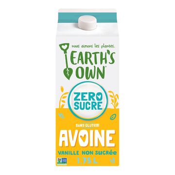 Earth's Own Boisson à l'avoine à la vanille sans sucre et sans gluten