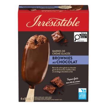 Irrésistible Barres de crème glacée aux brownies au chocolat