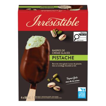 Irrésistible Barres de crème glacée aux pistaches