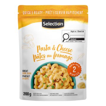 Selection Pâtes au fromage