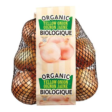 Oignons jaunes biologiques