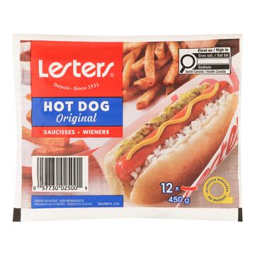 Lesters Saucisses hot dog fumées