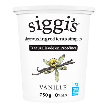 Siggi's Yogourt skyr à la vanille 0 %