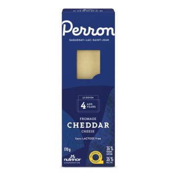 Perron Fromage cheddar vieilli 4 ans sans lactose