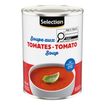 Selection Soupe aux tomates condensée réduite en sel