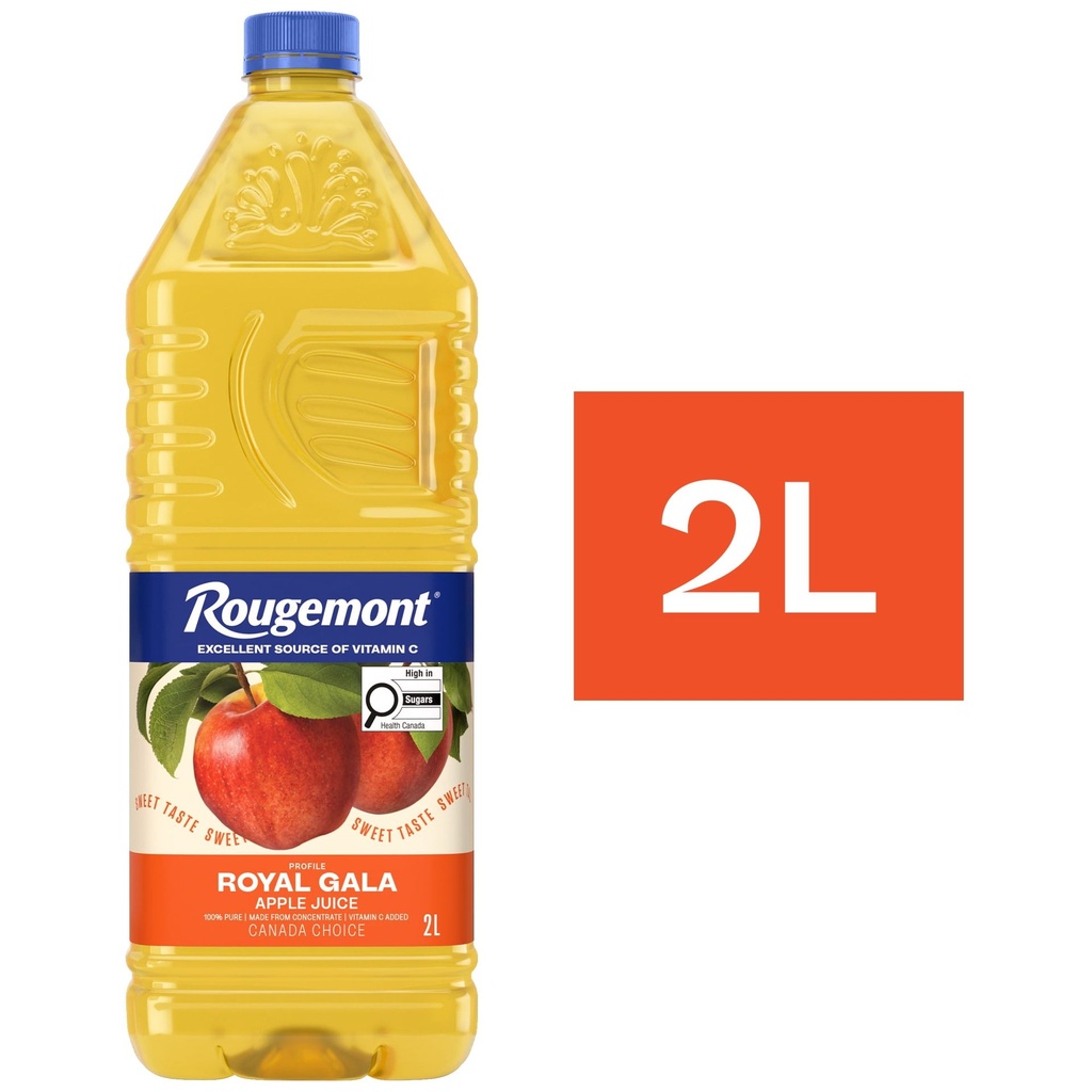 Jus de pomme Royal Gala 100 % pur Rougemont 2 L