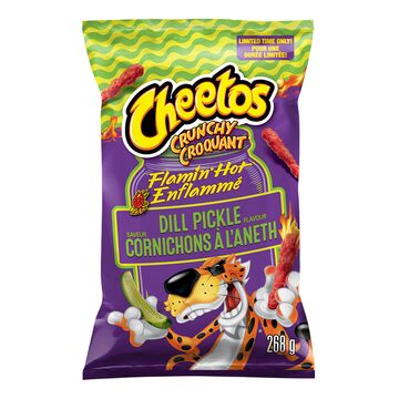 Cheetos Grignotines au fromage soufflées croquantes aux cornichons à l'aneth