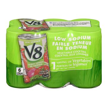 V8 Cocktail aux légumes à faible teneur en sodium