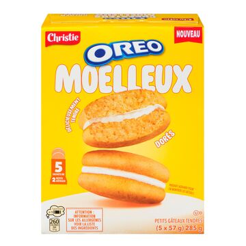 Oreo Biscuits-sandwichs tendres style petits gâteaux dorés