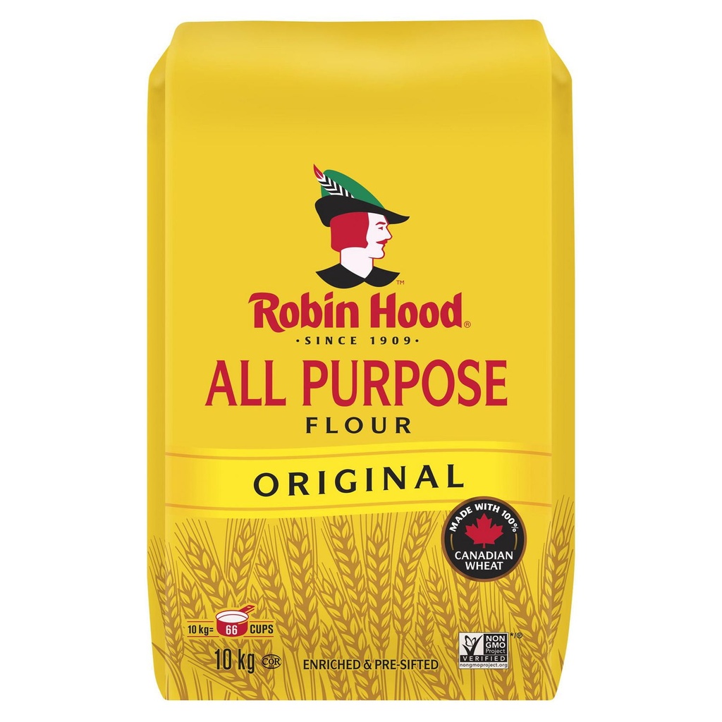 Farine tout usage originale Robin Hood, faite à 100 % de blé canadien, 10 kg