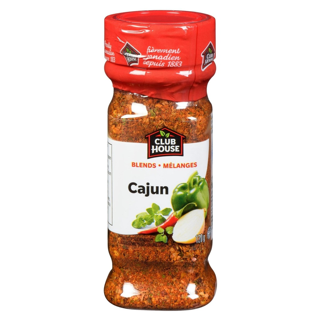 Club House, fines herbes et épices naturelles de qualité supérieure, mélange Signature, cajun, 120g