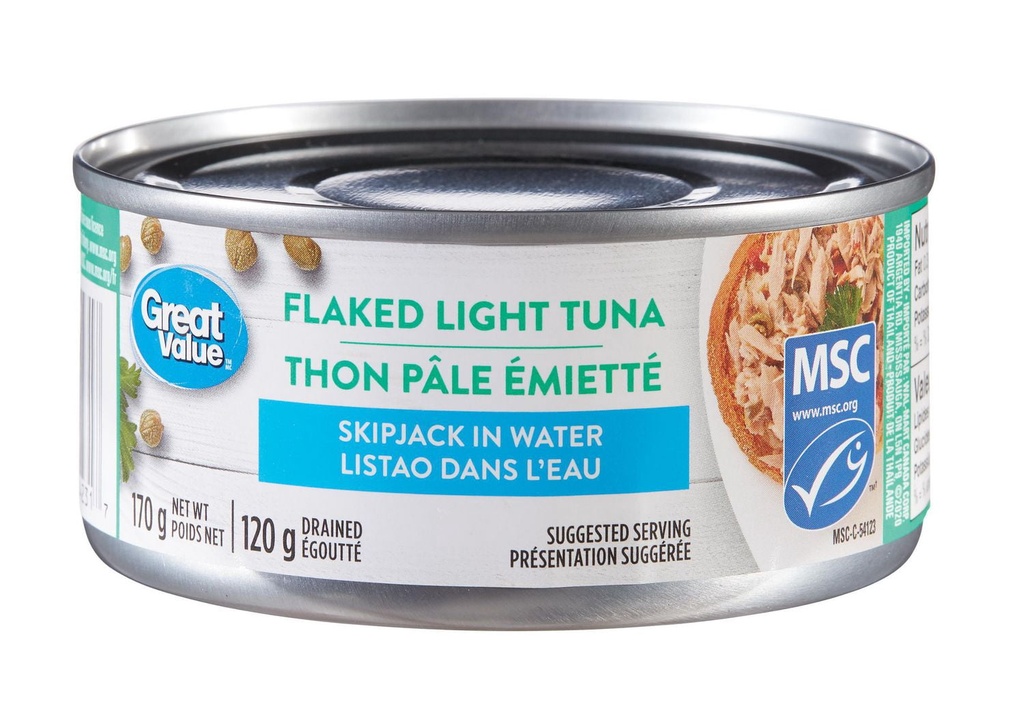 Thon pâle émiétté Great Value
