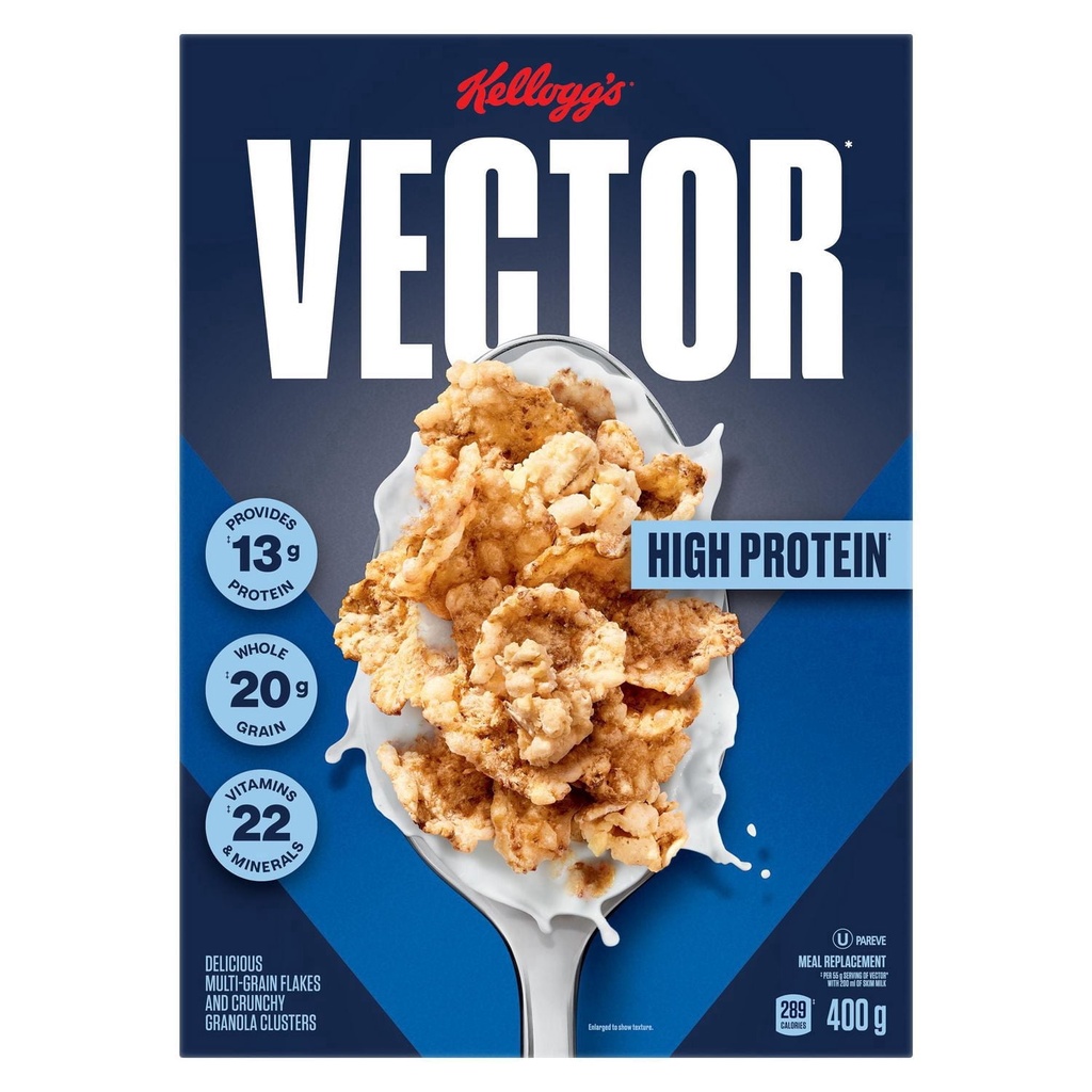 Substitut de repas Vector de Kellogg's (céréales), 400 g