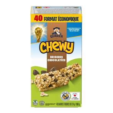 Quaker Barres tendres aux brisures de chocolat, Format économique
