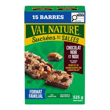 Val Nature Barres tendres granola au chocolat noir et aux noix