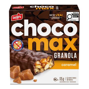 Leclerc Barres tendres au caramel enrobées de chocolat