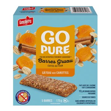 Leclerc Barres gruau au gâteau aux carottes