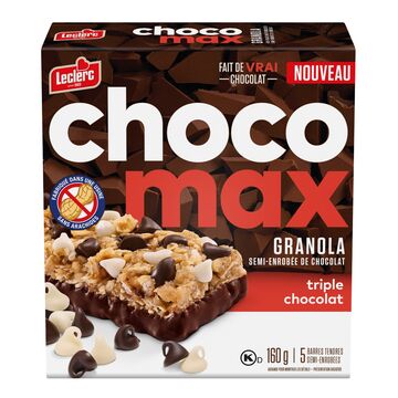 Leclerc Barre tendre granola triple chocolat