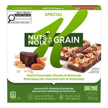 Kellogg's Barres aux morceaux de chocolat noir et amandes