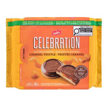 Leclerc Biscuits au beurre truffés de caramel