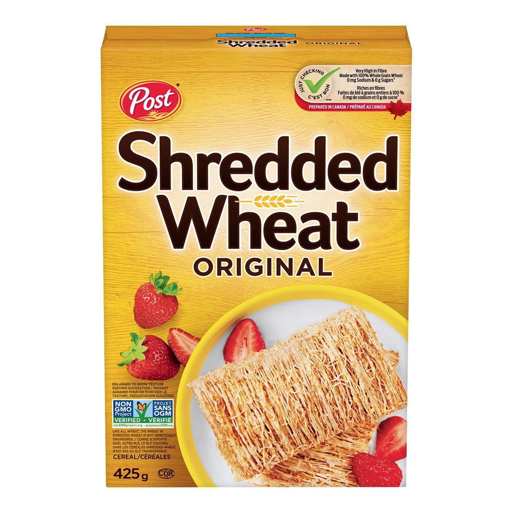 Post Foods Céréales Shredded Wheat Gros biscuit de Post