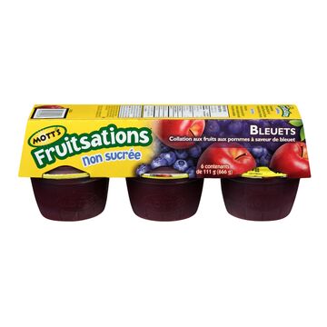 Mott's Collations de compote de pommes aux bleuets non sucrée