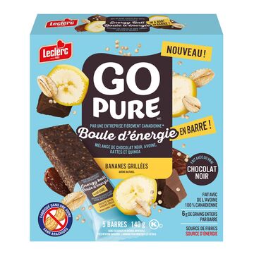 Leclerc Boules d'énergie en barre aux bananes grillées